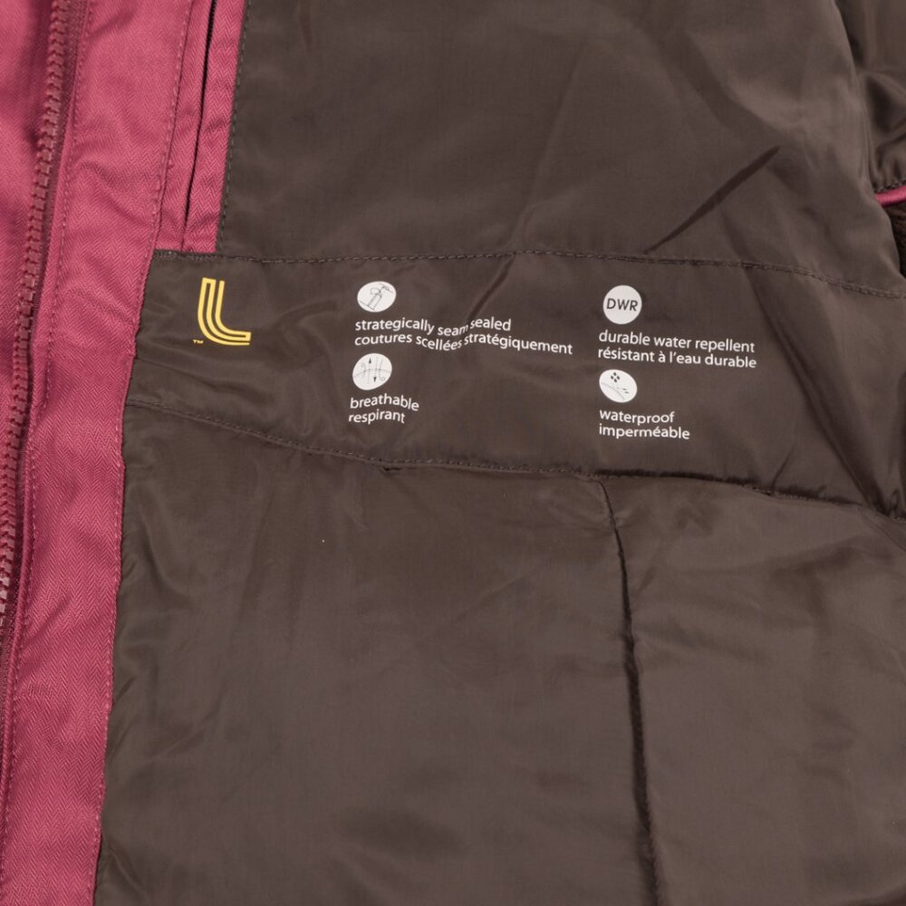 Lolé Burgundy Waterproof Hooded Parka Jacket – Size M - Picture 7 of 9